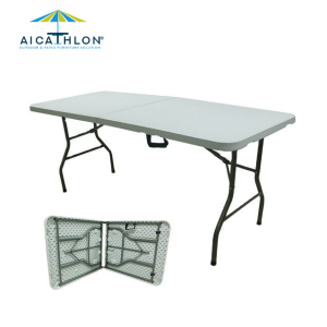 Plastic folding table