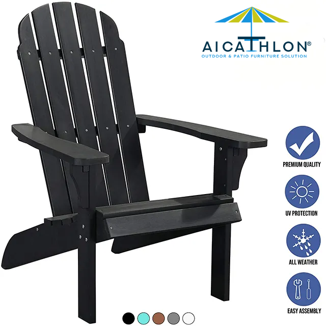 Plastic Folding Beach Adirondack Chair Outdoor Patio Chair Supplier