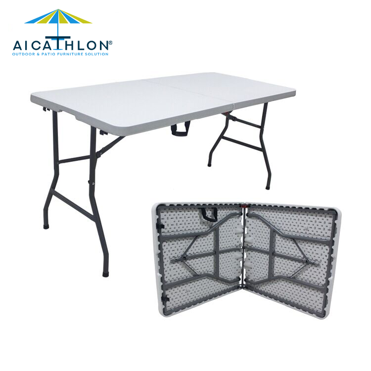 5FT Folding Picnic White Catering Table Manufacturer Supplier For Outdoor Events