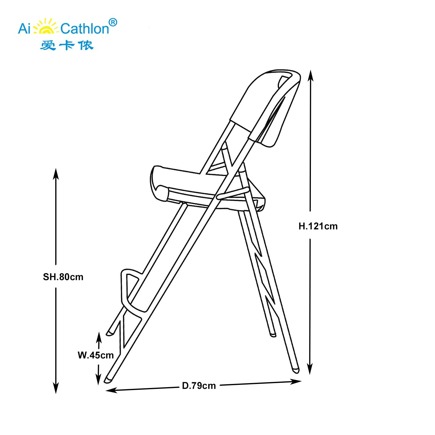 Plastic HDPE White High Bar Cocktail Folding Chair Manufacturer Supplier