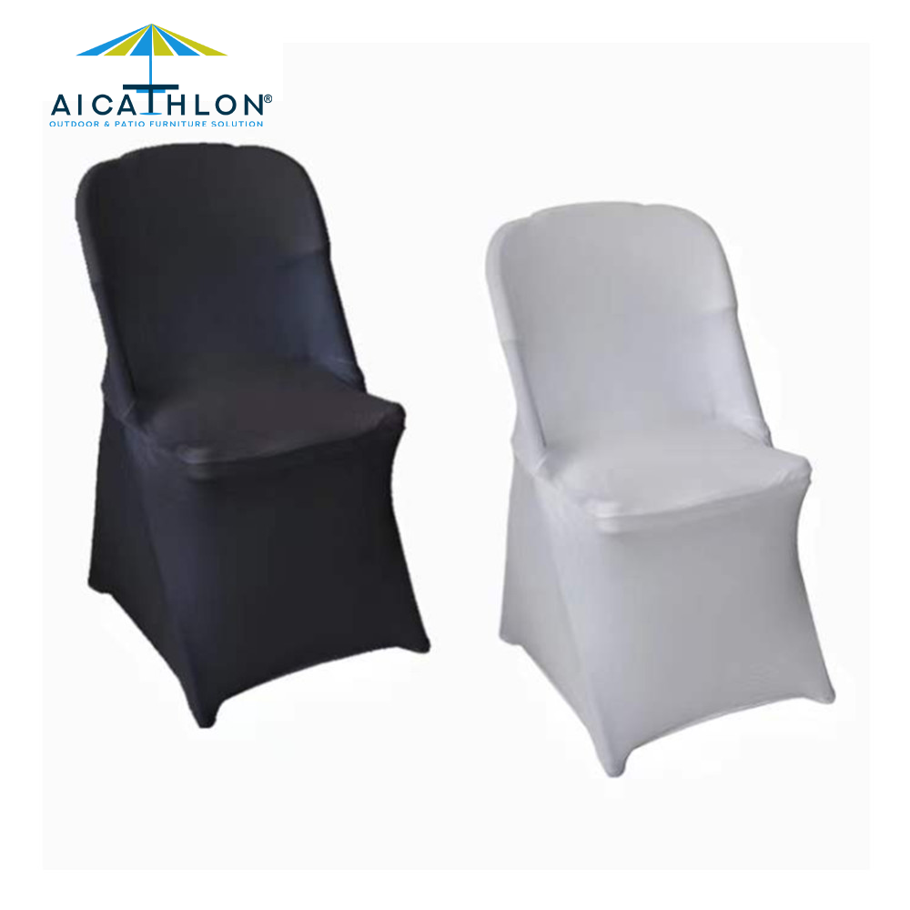 Elastic Spandex Polyester Banquet Chair Covers For Wedding Party