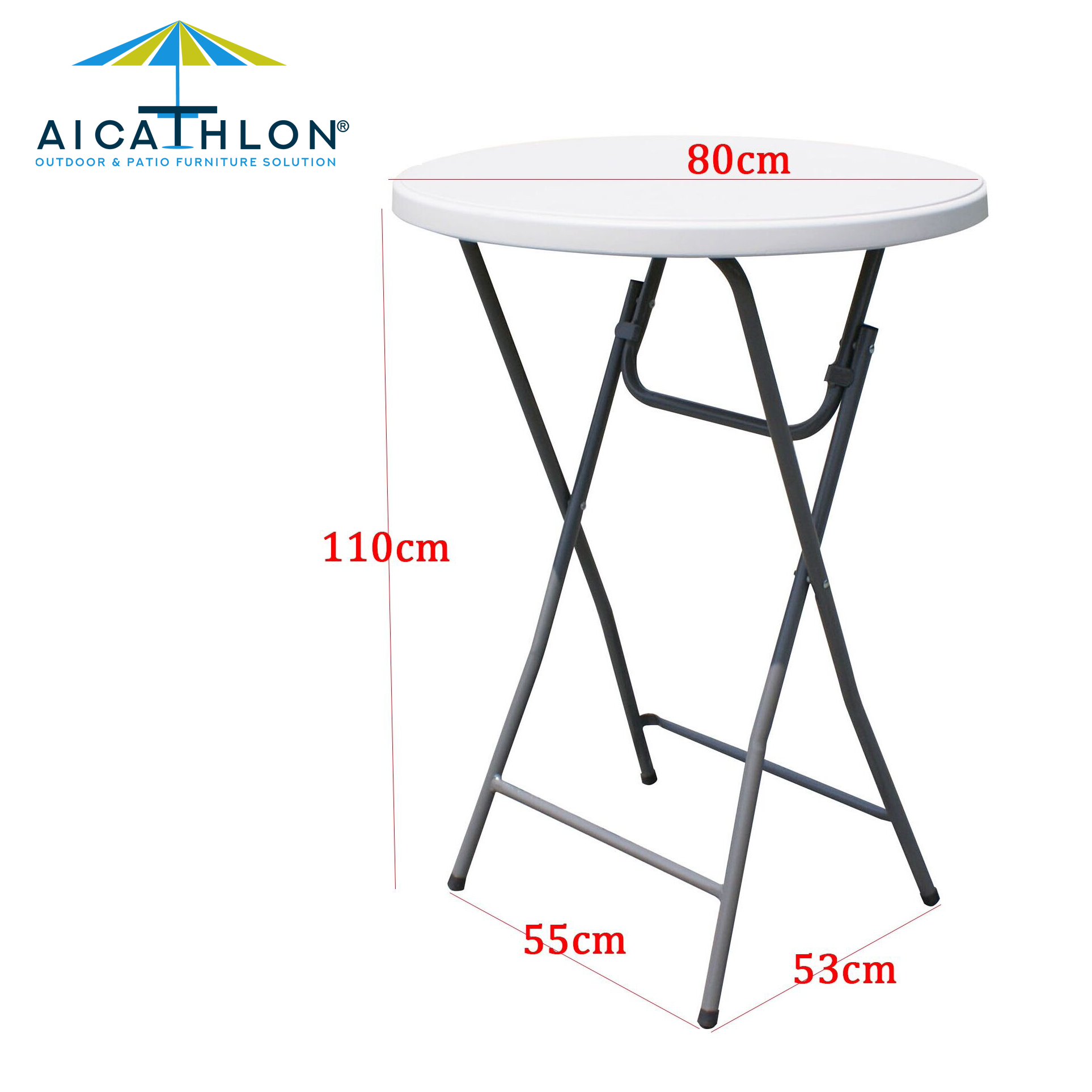 Plastic Cocktail Bar Folding Portable Table Manufacturer For Garden Outdoor Events