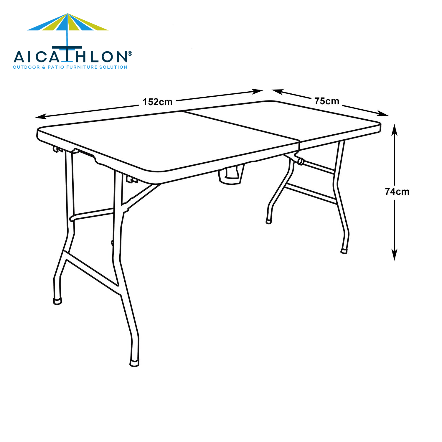 5FT Folding Picnic White Catering Table Manufacturer Supplier For Outdoor Events