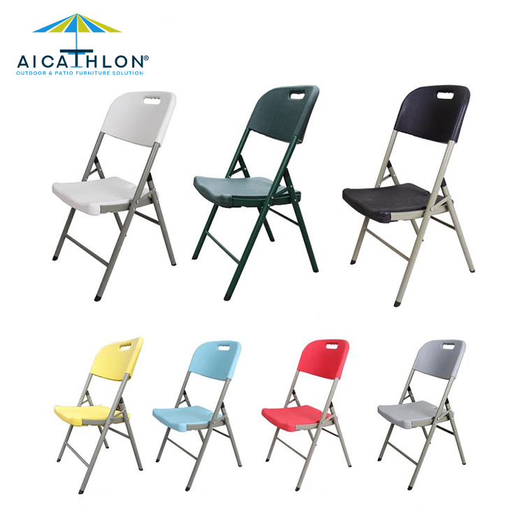 Plastic HDPE Folding Chair For Outdoor Garden Banquet Event Wedding