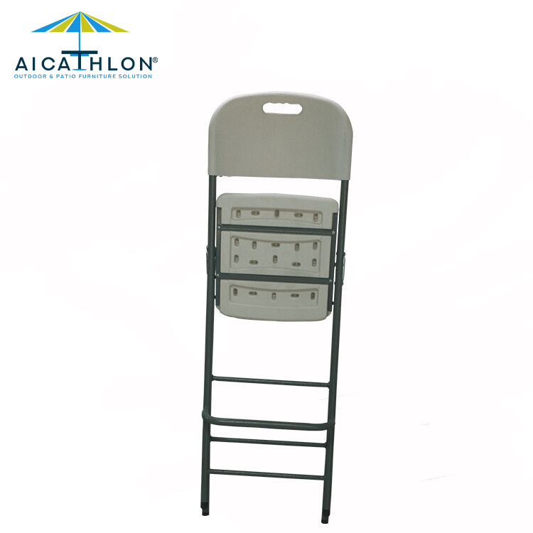 Plastic HDPE White High Bar Cocktail Folding Chair Manufacturer Supplier