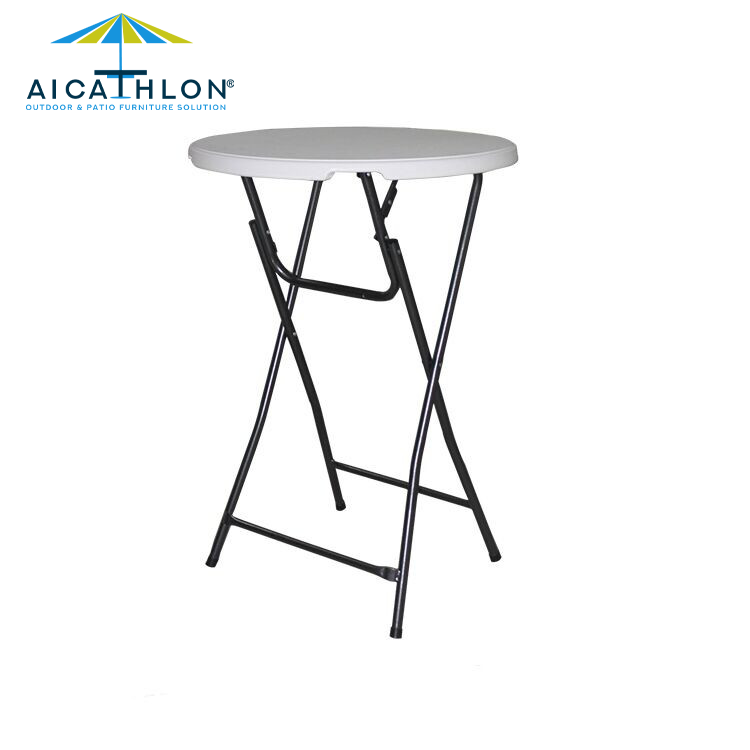 Plastic Cocktail Bar Folding Portable Table Manufacturer For Garden Outdoor Events