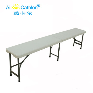 6FT Outdoor HDPE Material Fold In Half Portable Plastic Folding Bench