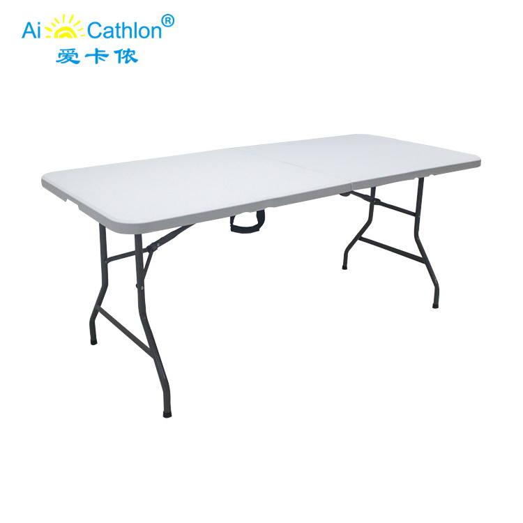 6FT Outdoor Rectangle Plastic Garden Folding Tables For Dining Event