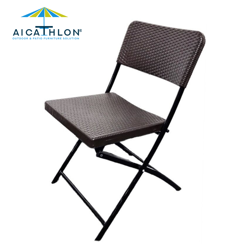 Plastic Folding Chair Banquet Outdoor Garden Chair With Rattan Design Factory