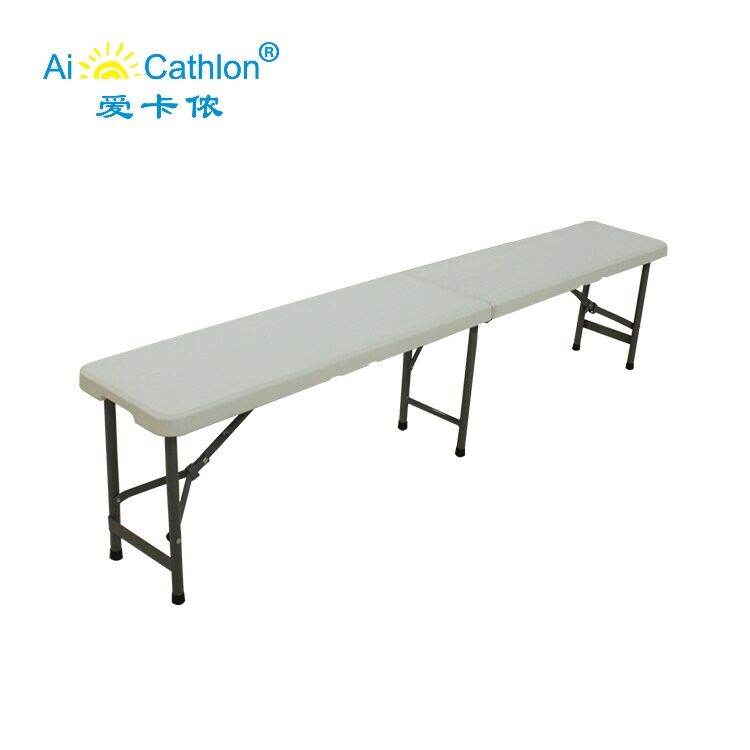 8FT Plastic Folding Bench Supplier Manufacturer For Patio Outdoor Garden Events