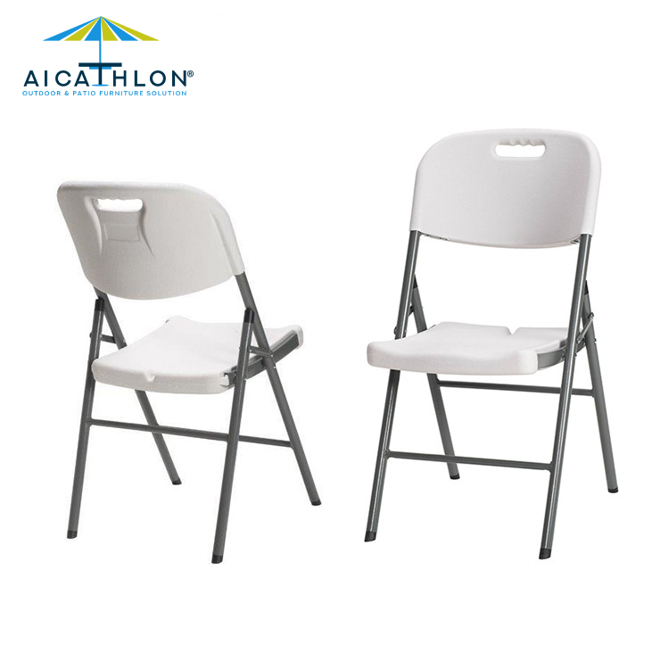 Plastic HDPE Folding Chair For Outdoor Garden Banquet Event Wedding