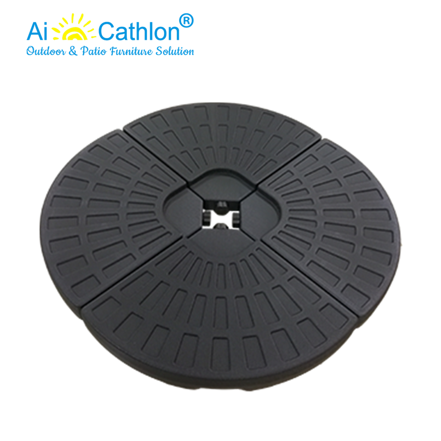 Garden Plastic Cantilever Water or Sand Filled Patio Umbrella Base Parasol Stand