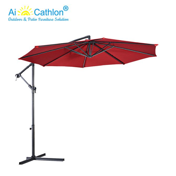 9FT 10FT Garden Parasol Offset Cantilever Umbrella Factory Manufacturer