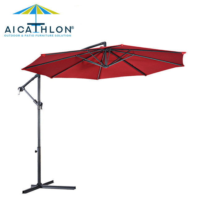 9FT 10FT Garden Parasol Offset Cantilever Umbrella Factory Manufacturer