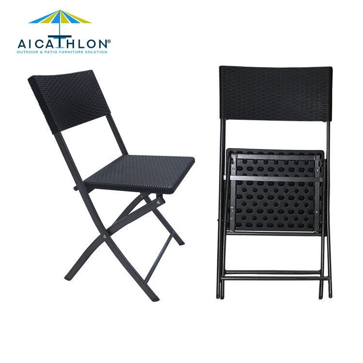 Plastic Folding Chair Banquet Wedding Chair With Rattan Design Factory Manufacturer