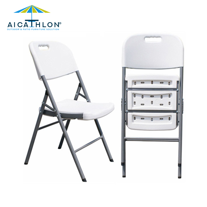 Plastic HDPE Folding Chair For Outdoor Garden Banquet Event Wedding