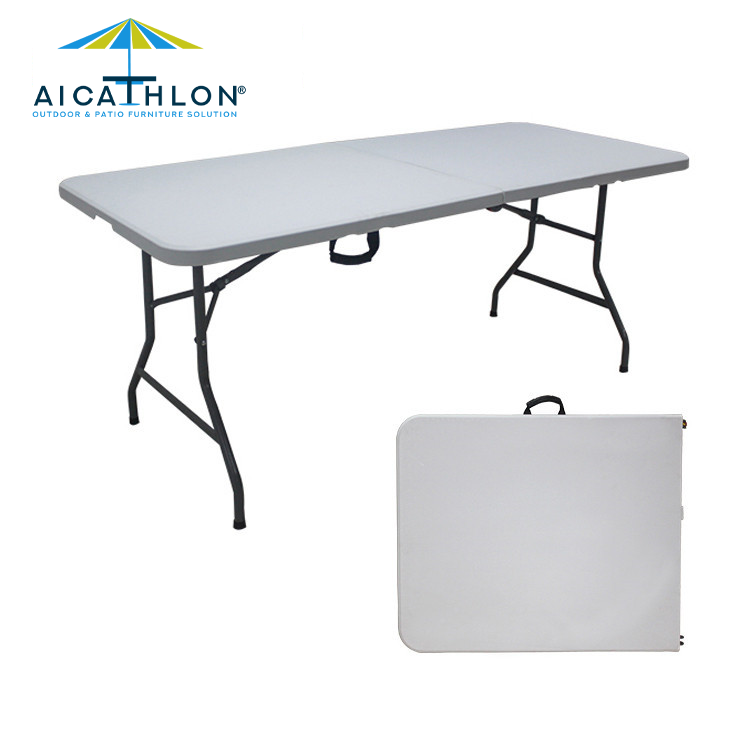 72inch Rectangle Plastic Folding Outdoor Garden Camping Table Factory Manufacturer