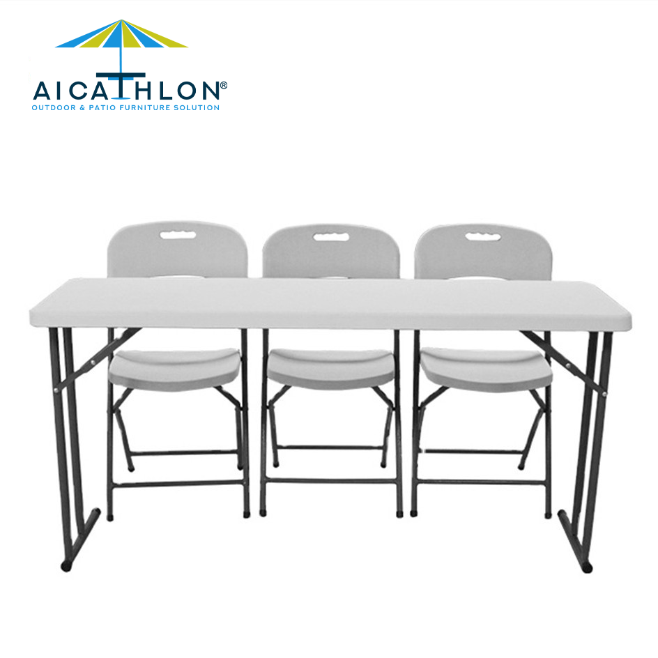 5FT Rectangle Plastic Folding Meeting Conference Table Factory Manufacturer