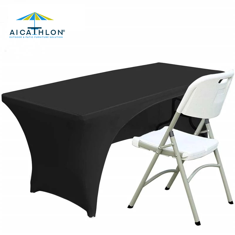 Elastic Spandex Outdoor Rectangle Wedding Table Cloth Dinning Table Cover