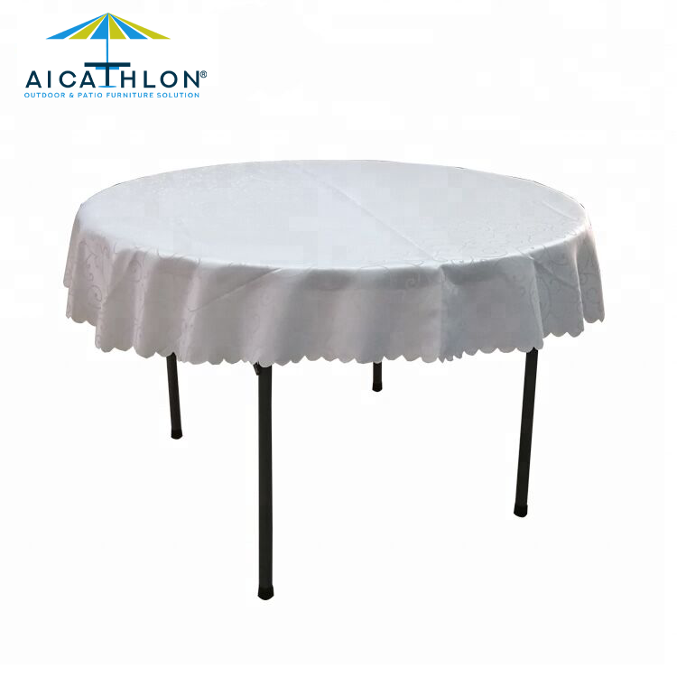 4FT HDPE Plastic Round Folding Table Factory For Events Banquet