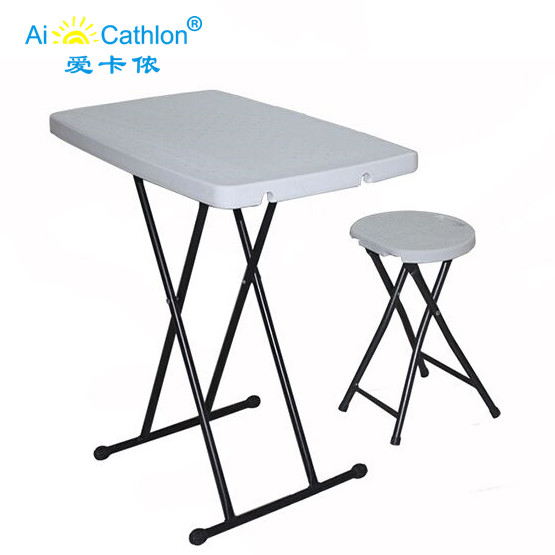 HDPE Plastic Portable Folding Stool For Camping Picnic Outdoor
