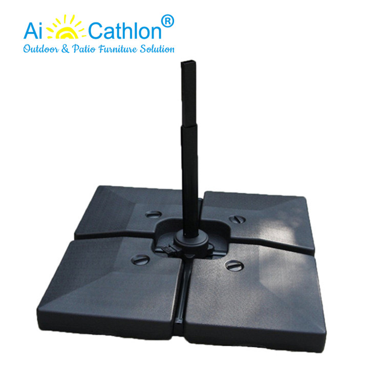 4PCS Free Stand Plastic Water Filled Garden Umbrella Base Parasol Stand Manufacturer