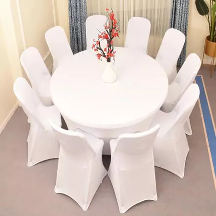 6FT Outdoor Round Plastic Garden Folding Tables For Dining Event