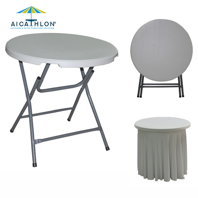 Outdoor Small Round Plastic Garden Folding Tables For Event