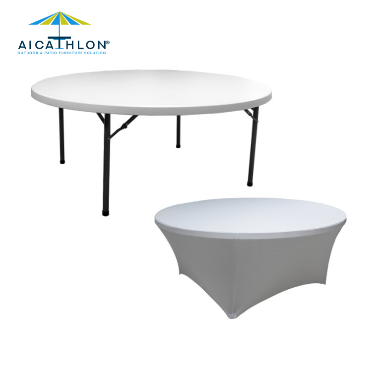 Banquet Spandex Elastic Plastic Folding Table Cover Manufacturer