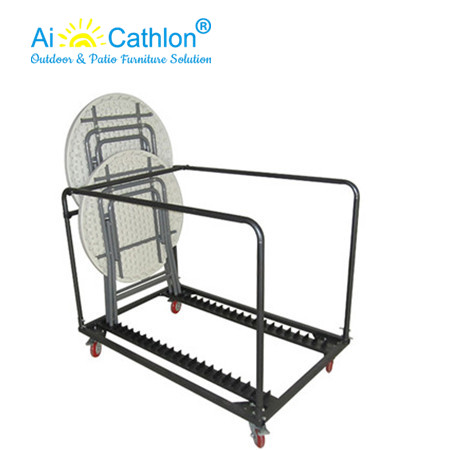 Trolley Storage Cart For Plastic Rectangle Round Bar Cocktail Table With Wheels
