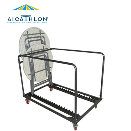 Trolley Storage Cart For Plastic Rectangle Round Bar Cocktail Table With Wheels