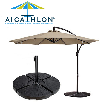 4PCS Plastic HDPE Patio Free Standing Umbrella Bases Stand Outdoor
