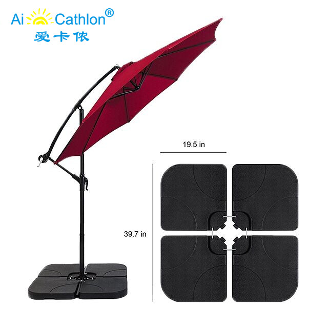 Water Sand Filled Plastic Outdoor Patio Umbrellas Bases Umbrella Stand Holder