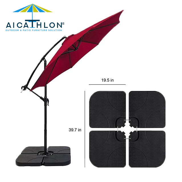 Water Sand Filled Plastic Outdoor Patio Umbrellas Bases Umbrella Stand Holder