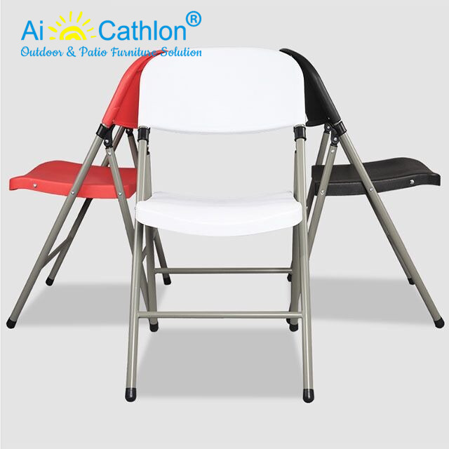 HDPE Outdoor Plastic Folding Picnic Camping Garden Foldable Chair For Events