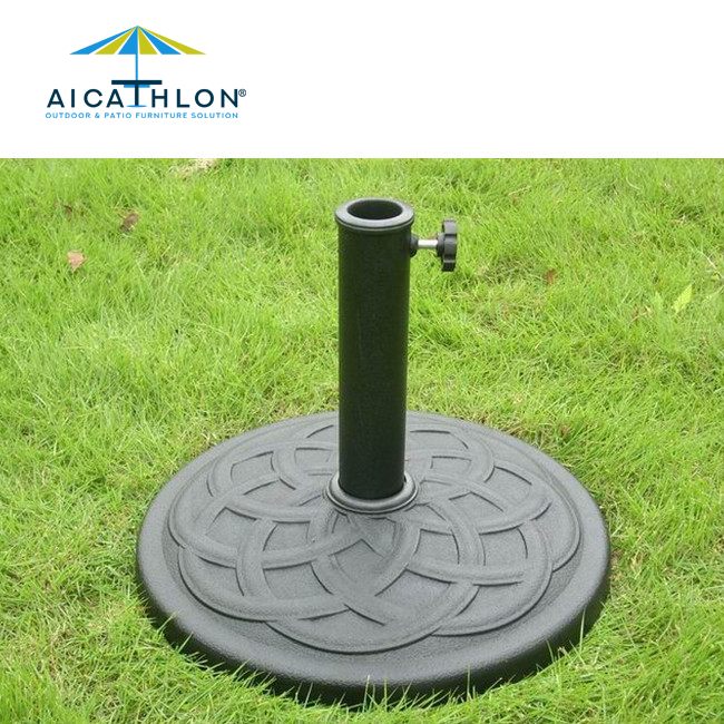 19KGS Resin Round Outdoor Patio Umbrella Stand Parasol Base Manufacturer