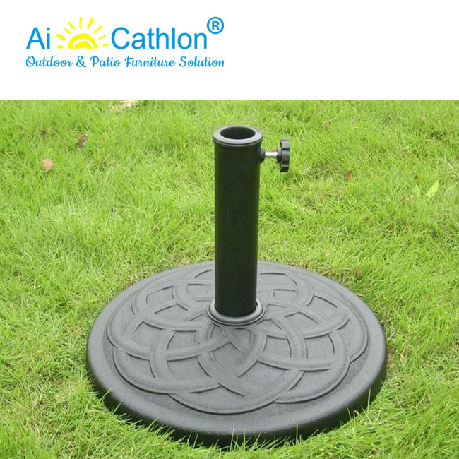 19KGS Resin Round Outdoor Patio Umbrella Stand Parasol Base Manufacturer