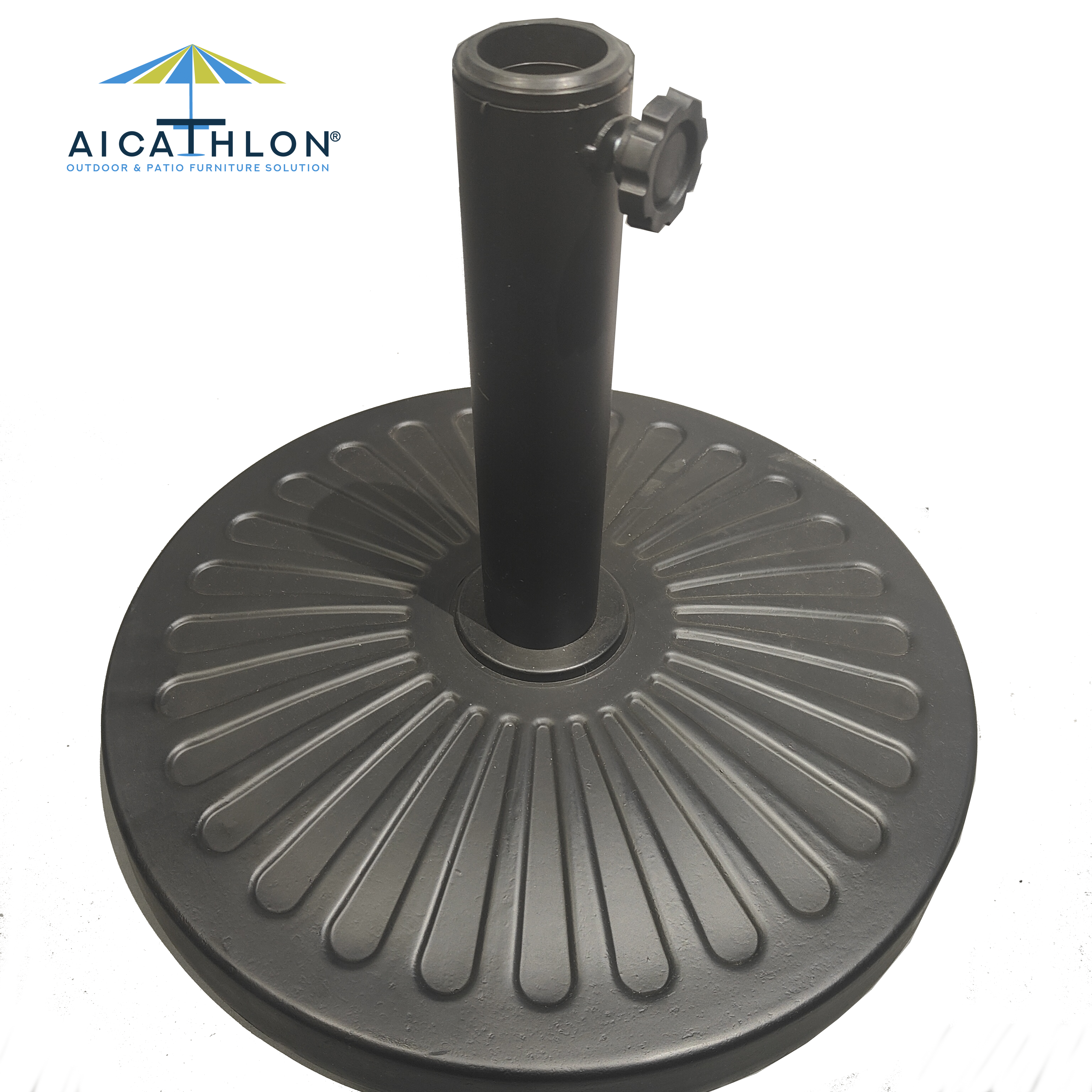 12.5KGS Round Concrete Patio Umbrella Base Parasol Stand Garden Outdoor Accessory