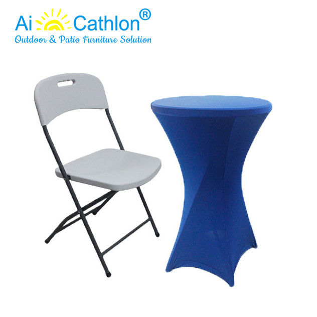 Blow Mold Plastic Folding Chair Outdoor Event Banquet Camping Picnic Manufacturer