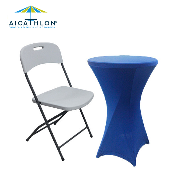 Blow Mold Plastic Folding Chair Outdoor Event Banquet Camping Picnic Manufacturer