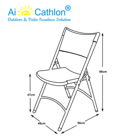 Plastic Folding Chair Outdoor Balcony Camping Picnic Rental Blow Mold Supplier