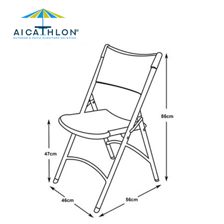 Plastic Folding Chair Outdoor Balcony Camping Picnic Rental Blow Mold Supplier