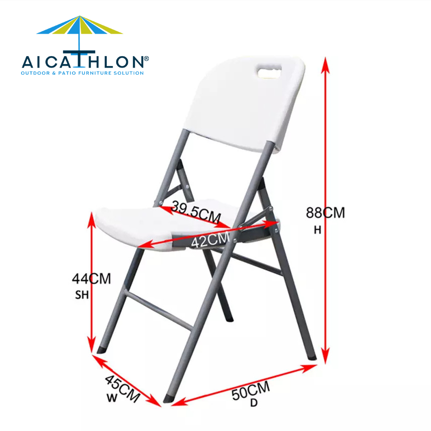 Plastic Folding Chair Trolley Storage Cart With Wheels Furniture Tools