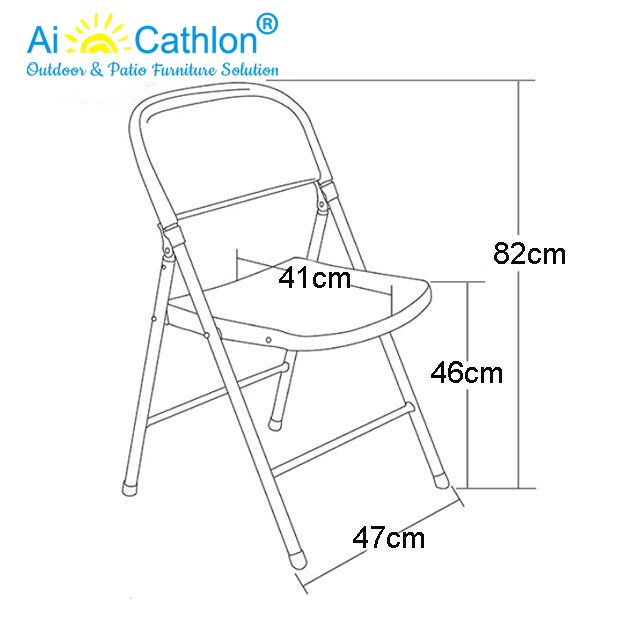 HDPE Outdoor Plastic Folding Picnic Camping Garden Foldable Chair For Events