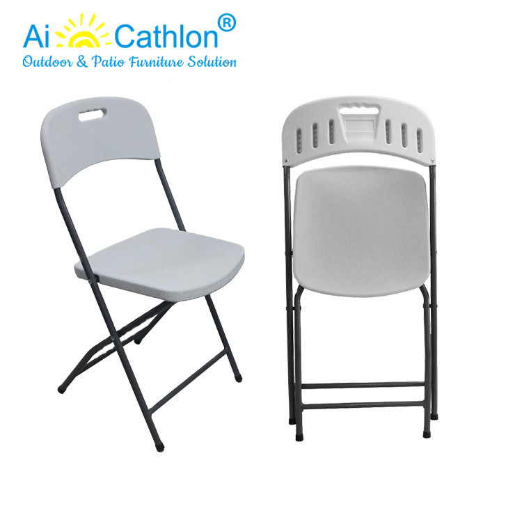 Blow Mold Plastic Folding Chair Outdoor Event Banquet Camping Picnic Manufacturer