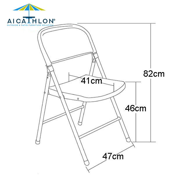 HDPE Outdoor Plastic Folding Picnic Camping Garden Foldable Chair For Events