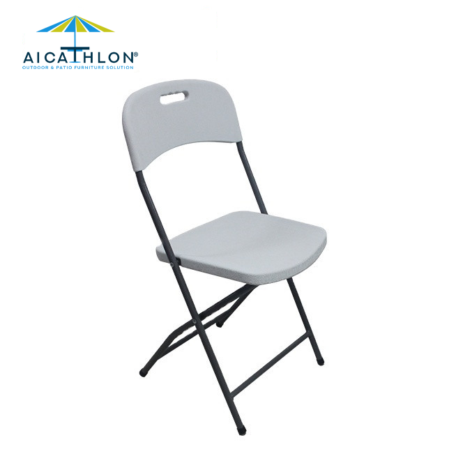 Blow Mold Plastic Folding Chair Outdoor Event Banquet Camping Picnic Manufacturer