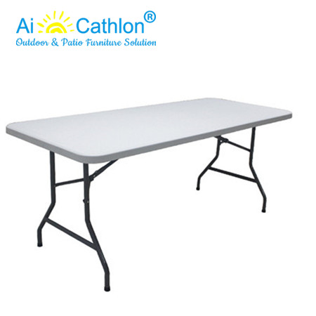 6FT Outdoor Rectangle Plastic Folding Tables For Events Camping Picnic Banquet