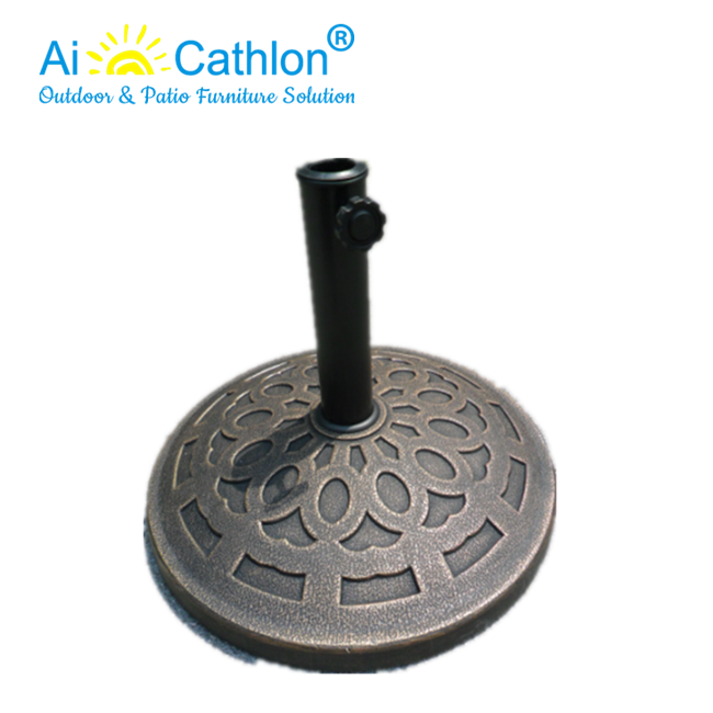 12KGS Resin Outdoor Umbrella Stand Parasol Base Garden Accessory