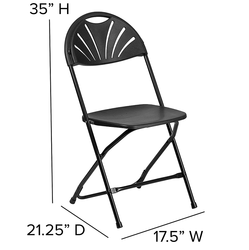 Outdoor Garden Injection Molding Resin Plastic Foldable Wedding Chairs For Events